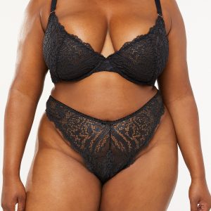 ALIEN ANIMAL HIGH-LEG LACE THONG