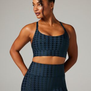 BAND-IT HOUNDSTOOTH LOW-IMPACT SPORTS BRA