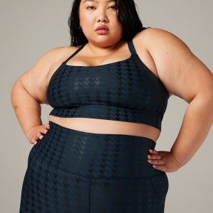 BAND-IT HOUNDSTOOTH LOW-IMPACT SPORTS BRA