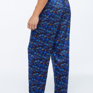 BAROQUE BUTTERFLY SATIN SLEEP PANT