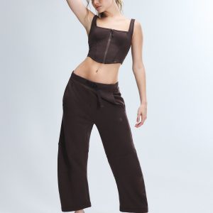 CARGO FLEECE BARREL LEG SWEATPANT