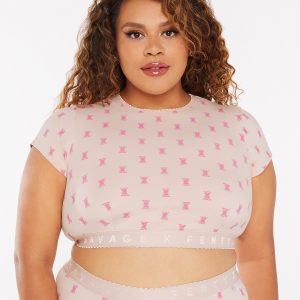 SAVAGE X COTTON JERSEY CROP TOP