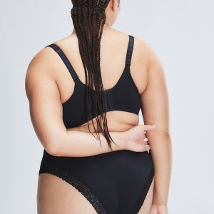 COTTON ESSENTIALS LACE-TRIM CHEEKY PANTY