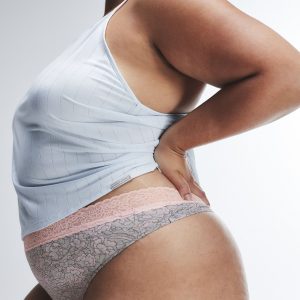 COTTON ESSENTIALS LACE-TRIM MID-RISE THONG PANTY