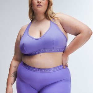 COTTON ESSENTIALS LOGO-TRIM RACERBACK BRALETTE