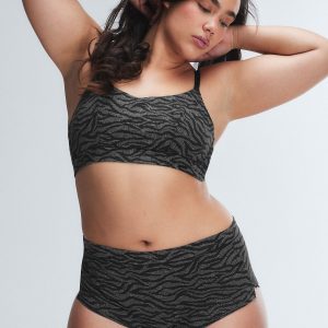 COTTON ESSENTIALS SCOOP-NECK BRALETTE