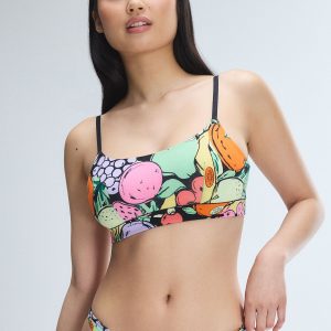 COTTON ESSENTIALS SCOOP-NECK BRALETTE