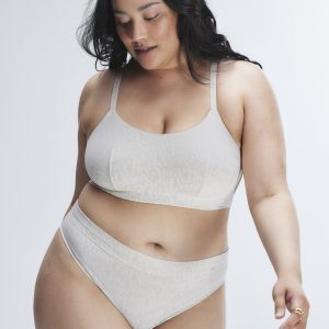 COTTON ESSENTIALS SCOOP-NECK BRALETTE