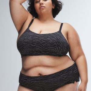 COTTON ESSENTIALS SCOOP-NECK BRALETTE
