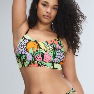 COTTON ESSENTIALS SCOOP-NECK BRALETTE