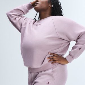 ESSENTIAL FLEECE SWEATSHIRT WITH LOGO EMBROIDERY