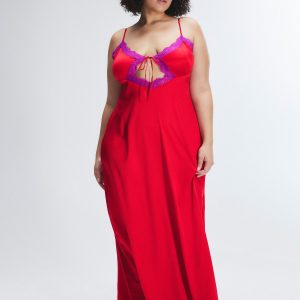 NITE SHADE LACE-TRIM SLEEP MAXI SLIP
