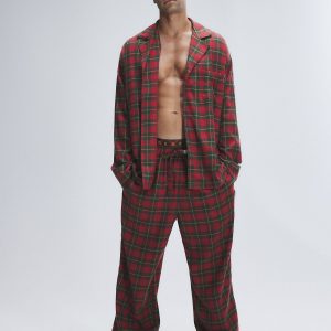 MEN'S FLANNEL FEELS SLEEP 2-PIECE SET
