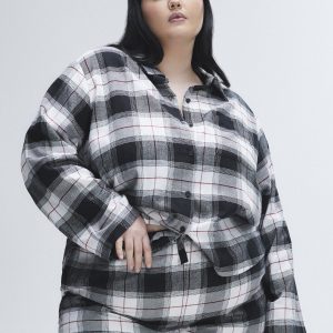 WOMEN'S FLANNEL FEELS SLEEP TOP AND BOTTOM 2-PIECE SET