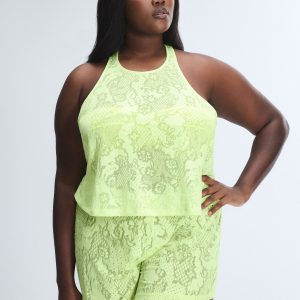 FLORAL BURNOUT SLEEP TWIST TANK