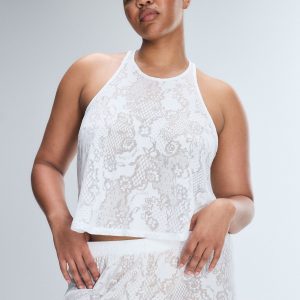 FLORAL BURNOUT SLEEP TWIST TANK