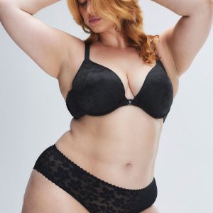 LAVISH LACE FRONT-CLOSURE PUSH-UP BRA