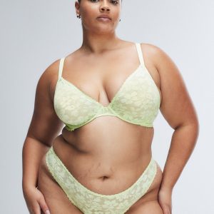 LAVISH LACE UNLINED PLUNGE BRA