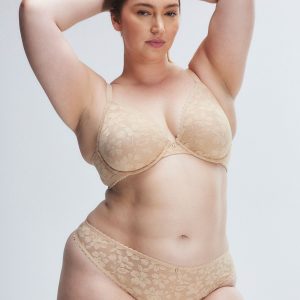 LAVISH LACE UNLINED PLUNGE BRA