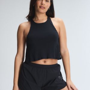 LIT LUSTER CROP SHELF BRA TANK