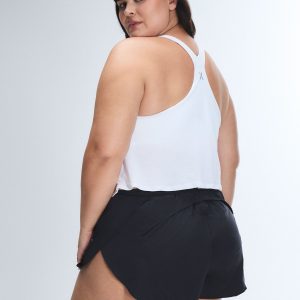 LIT LUSTER CROP SHELF BRA TANK