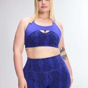 LIT LUSTER MEDIUM-IMPACT X-BACK SPORTS BRA