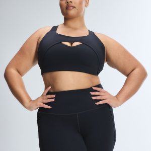 LIT LUSTER MEDIUM-IMPACT X-BACK SPORTS BRA