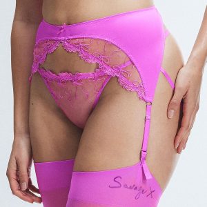 LOVELINE SATIN GARTER BELT