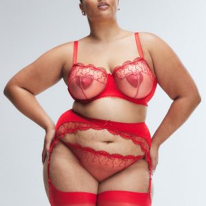 LOVELINE SATIN GARTER BELT