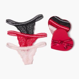 LOVER'S LACE G-STRING PANTY 3-PACK