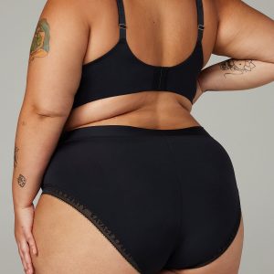 NEW MICROFIBER LOGO-TRIM HIGH-WAIST CHEEKY PANTY