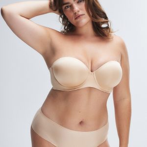 NEW MICROFIBER STRAPLESS BRA
