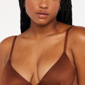 NEW MICROFIBER UNLINED PLUNGE BRA