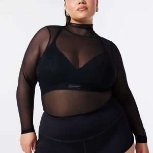 MOD CROPPED TURTLENECK LONG-SLEEVE TEE