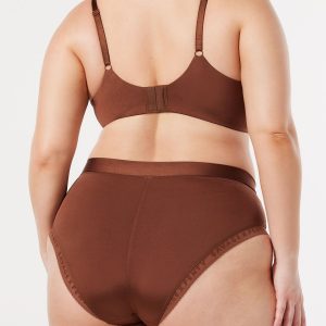 NEW MICROFIBER LOGO-TRIM HIGH-WAIST CHEEKY PANTY