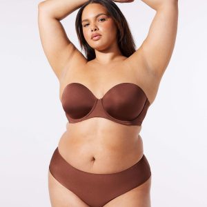 NEW MICROFIBER STRAPLESS BRA