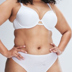 NEW MICROFIBER BRIDAL THONG PANTY