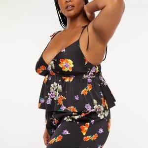 NIGHT BLOOMS SATIN SLEEP CAMI