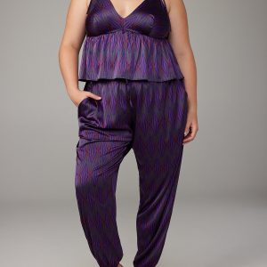NIGHT STAR CHASER SATIN SLEEP PANTS