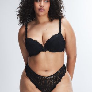 ROMANTIC CORDED LACE PADDED DEMI BRA