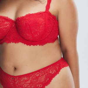 ROMANTIC CORDED LACE UNLINED BALCONETTE BRA