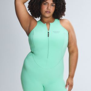 RUNNING HOT ZIP-UP ROMPER