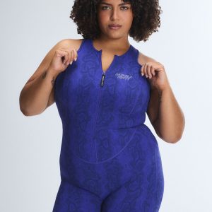 RUNNING HOT ZIP-UP ROMPER