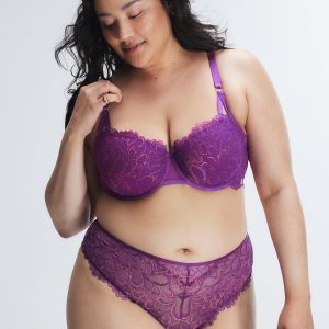 SAVAGE NOT SORRY LIGHTLY LINED LACE BALCONETTE BRA