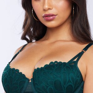SAVAGE NOT SORRY LIGHTLY LINED LACE BALCONETTE BRA