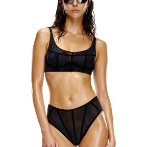 SAVAGE X DIESEL DENIM SMOKE UNLINED LONGLINE BRA