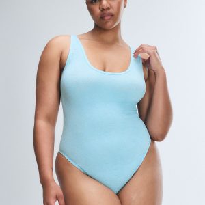 SEAMLESS FLORAL BUILT-UP TEDDY BODYSUIT