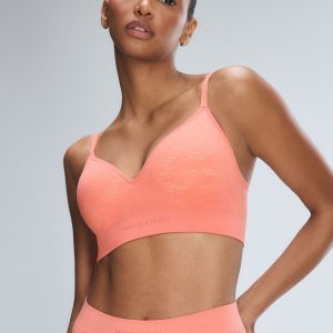 SEAMLESS FLORAL PADDED BRALETTE