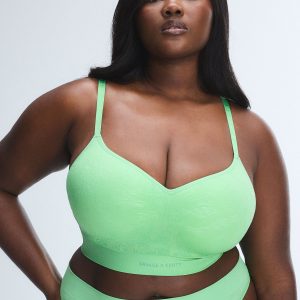 SEAMLESS FLORAL PADDED BRALETTE