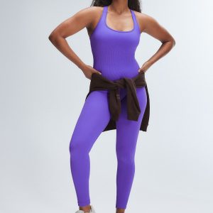 SEAMLESS RIB SPORT JUMPSUIT